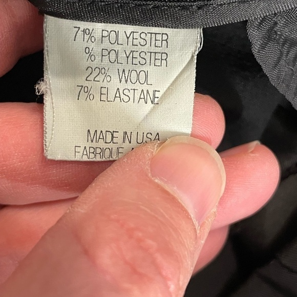 THEORY pants trouser black sz 8 wide leg wool blend - Picture 10 of 12